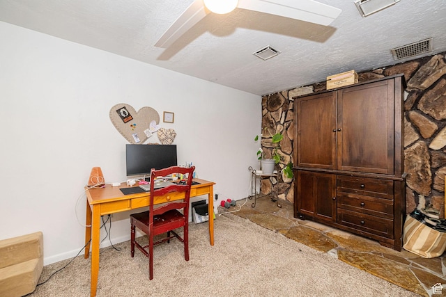 2005 N 500 E, North Ogden, UT 84414 - office space featuring light colored carpet, a textured ceiling, and visible vents