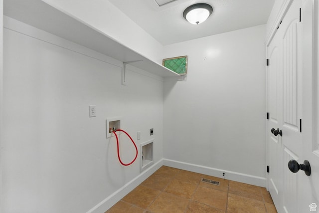 1247 N Baycrest Dr, Saratoga Springs, UT 84045 - washroom with hookup for an electric dryer, laundry area, baseboards, visible vents, and washer hookup