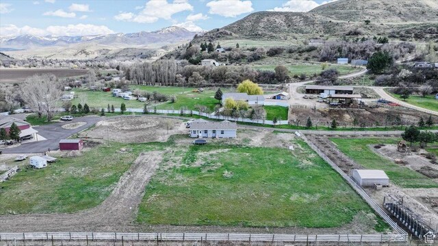 2763 E Read Ln, Preston, ID 83263 - birds eye view of property featuring a mountain view