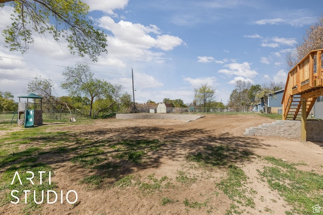 4351 W 1400 N, Plain City, UT 84404 - view of yard featuring stairway and a playground