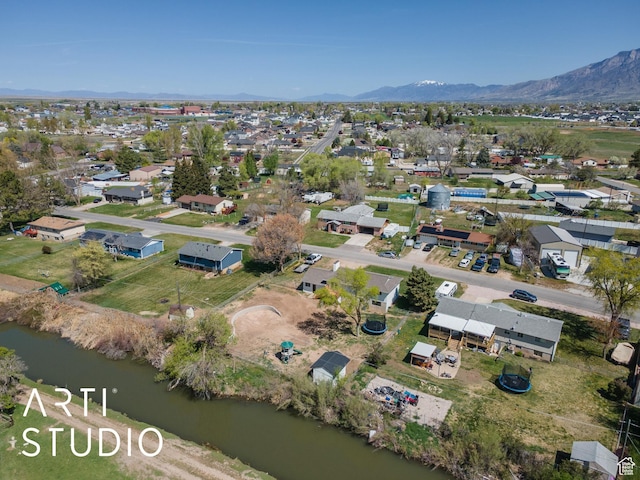 4351 W 1400 N, Plain City, UT 84404 - aerial view featuring a water and mountain view and a residential view