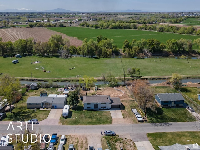 4351 W 1400 N, Plain City, UT 84404 - birds eye view of property featuring a rural view and a mountain view
