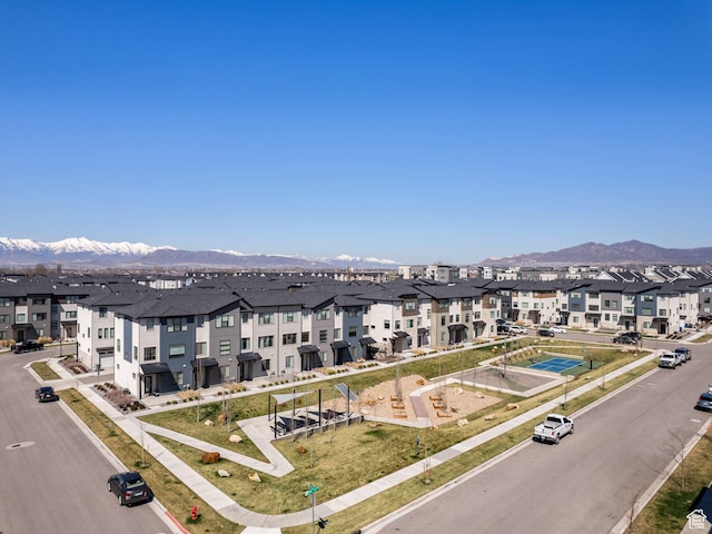 452 S Wood Stream Rd, American Fork, UT 84003 - birds eye view of property featuring a residential view and a mountain view