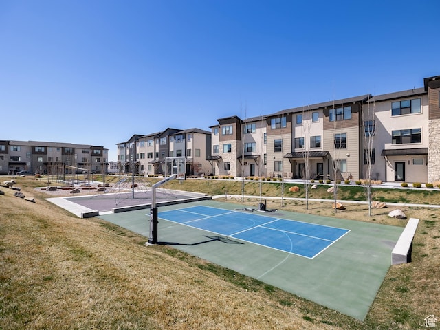 452 S Wood Stream Rd, American Fork, UT 84003 - view of property's community featuring a yard, a residential view, and a tennis court