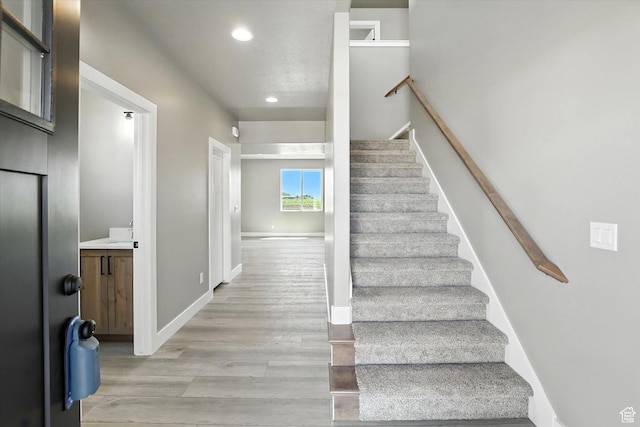 1273 S 240 W Lot 9, Tremonton, UT 84337 - stairway featuring recessed lighting and wood finished floors