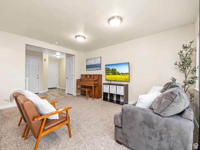 2046 N Belmont Dr, Saratoga Springs, UT 84045 - living room with baseboards and light carpet