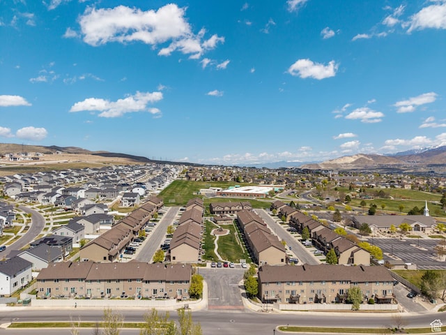 2046 N Belmont Dr, Saratoga Springs, UT 84045 - bird's eye view featuring a residential view and a mountain view