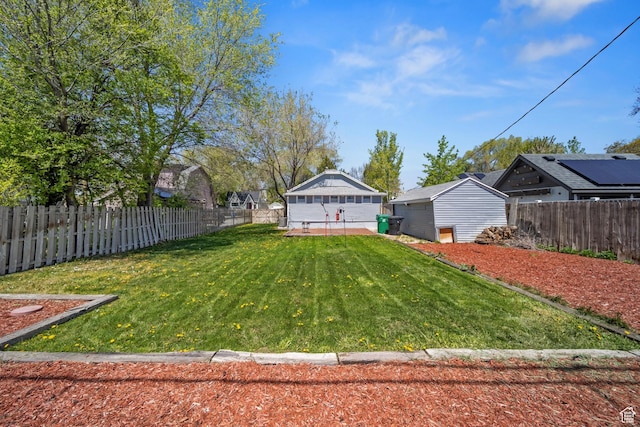 730 E 3155 S, Millcreek, UT 84106 - view of yard featuring a fenced backyard and an outdoor structure