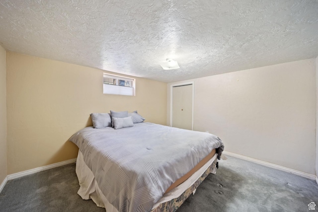 730 E 3155 S, Millcreek, UT 84106 - carpeted bedroom featuring baseboards and a textured ceiling
