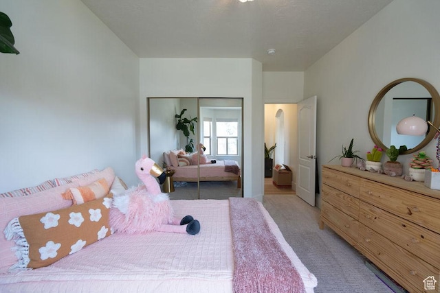 14661 S Rock Canyon Cir W, Herriman, UT 84096 - bedroom featuring light colored carpet and a closet