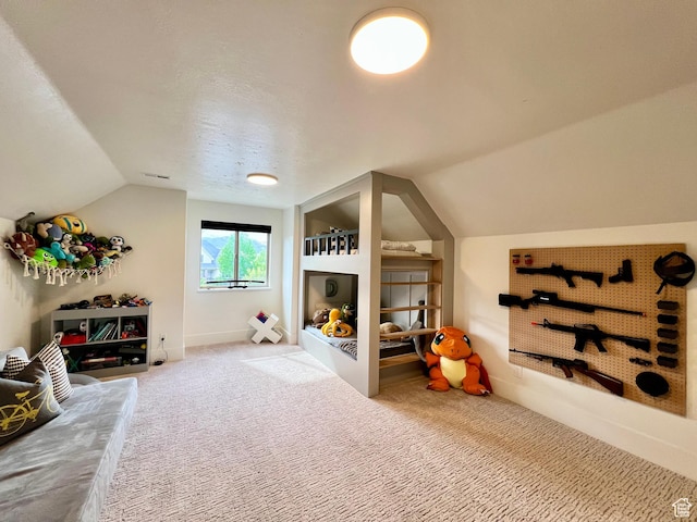 14661 S Rock Canyon Cir W, Herriman, UT 84096 - bedroom featuring lofted ceiling and carpet