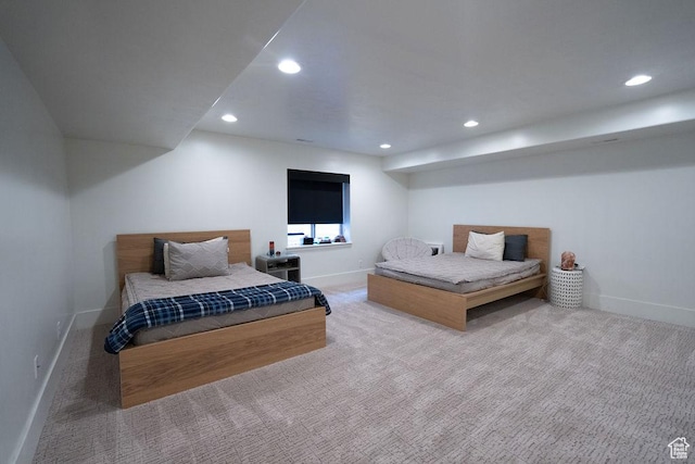 14661 S Rock Canyon Cir W, Herriman, UT 84096 - carpeted bedroom with recessed lighting and baseboards