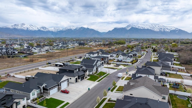 3010 W Willow Dr S, Lehi, UT 84043 - birds eye view of property with a residential view and a mountain view