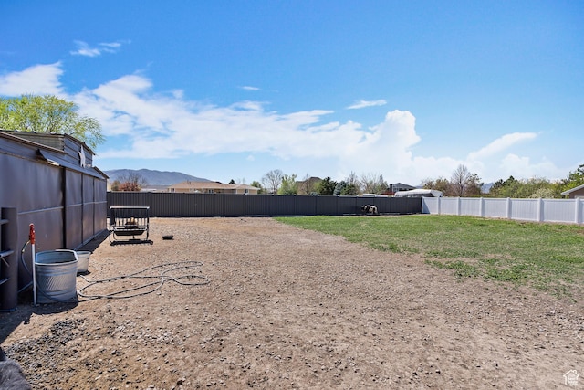 468 E 12000 S, Draper, UT 84020 - view of yard with a fenced backyard and a mountain view