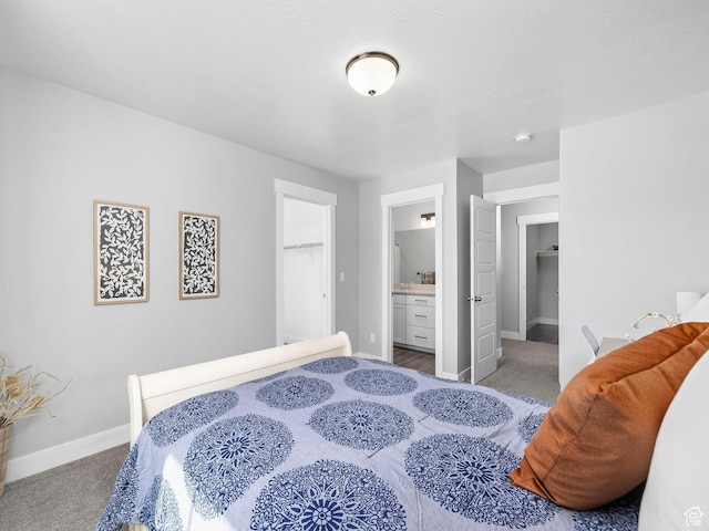 1058 S 800 W, American Fork, UT 84003 - carpeted bedroom with a walk in closet, baseboards, and ensuite bathroom