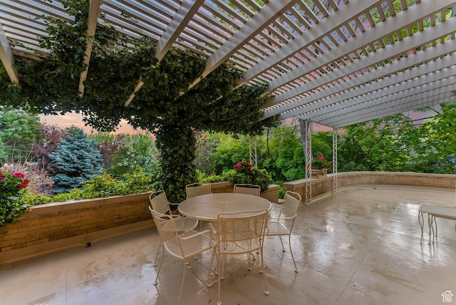 1500 E Arlington Dr, Salt Lake City, UT 84103 - view of patio featuring a pergola and outdoor dining area