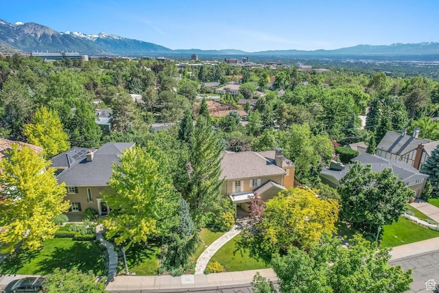 1500 E Arlington Dr, Salt Lake City, UT 84103 - birds eye view of property with a residential view and a mountain view
