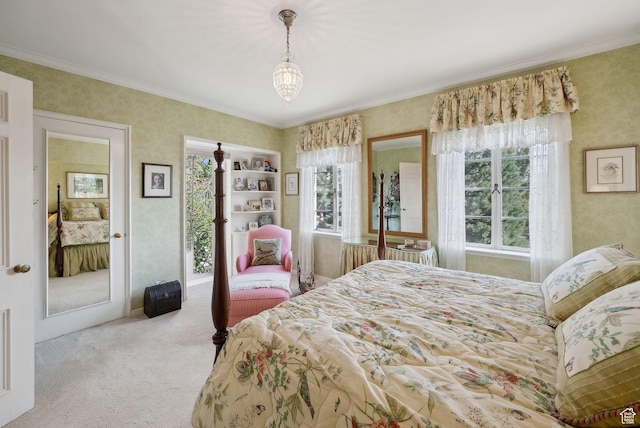 1500 E Arlington Dr, Salt Lake City, UT 84103 - bedroom with carpet and crown molding