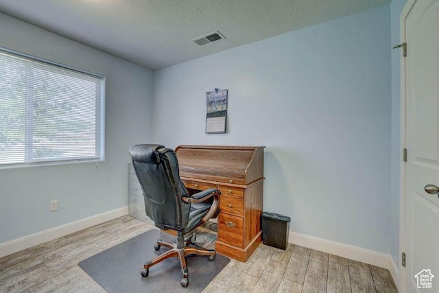 715 S Peachtree Dr, Toquerville, UT 84774 - office space with baseboards, wood finished floors, and visible vents