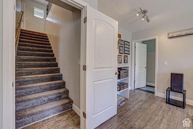 715 S Peachtree Dr, Toquerville, UT 84774 - stairway featuring baseboards and wood finished floors