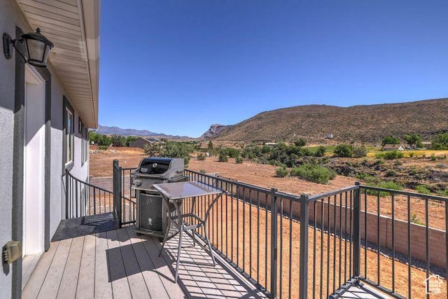 715 S Peachtree Dr, Toquerville, UT 84774 - deck with a mountain view
