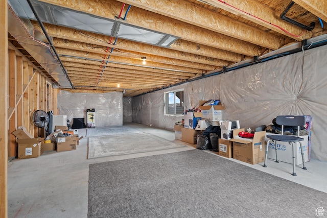 view of basement