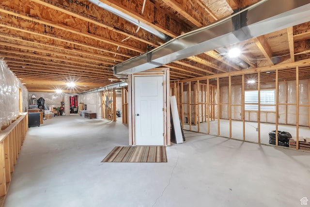 view of basement