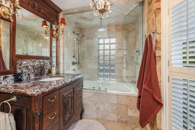 1230 E 11th Ave N, Salt Lake City, UT 84103 - full bath featuring tiled shower / bath combo, a healthy amount of sunlight, and vanity
