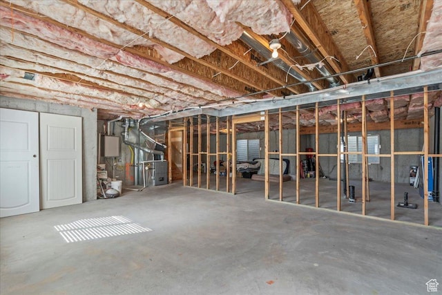 7134 S Rialto Way, West Jordan, UT 84081 - unfinished basement featuring heating unit and water heater