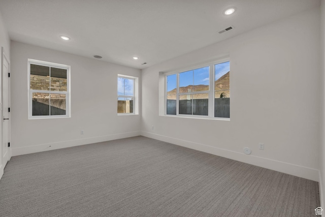 1338 S 1220 E, Salem, UT 84653 - carpeted spare room with baseboards, visible vents, and recessed lighting
