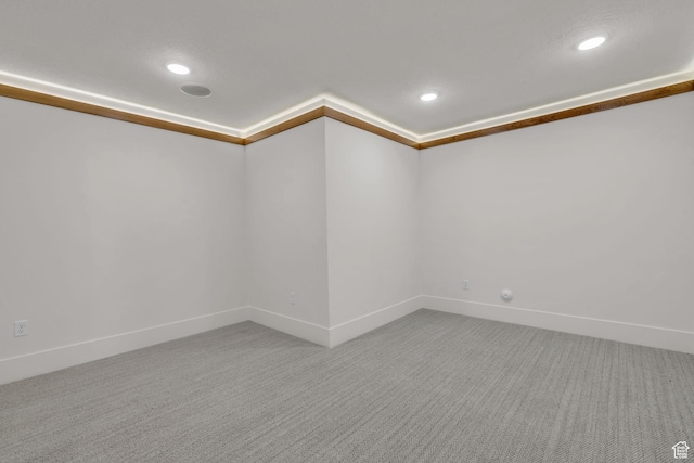 1338 S 1220 E, Salem, UT 84653 - spare room featuring baseboards, light carpet, and recessed lighting