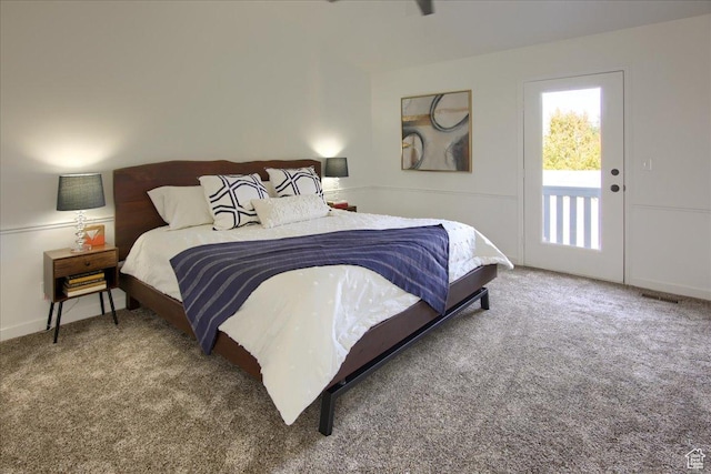 1166 E 4875 S, Ogden, UT 84403 - carpeted bedroom with visible vents and access to outside