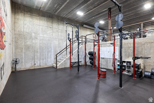 1263 E Chapman Ct, Alpine, UT 84004 - basement with rubber floors