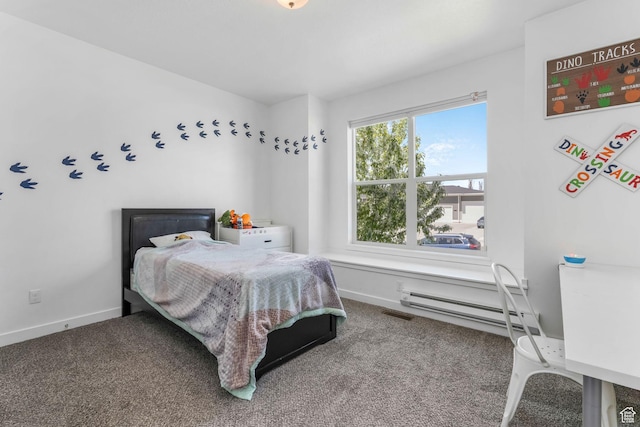 14 E 2300 S, Kaysville, UT 84037 - carpeted bedroom featuring a baseboard heating unit and baseboards