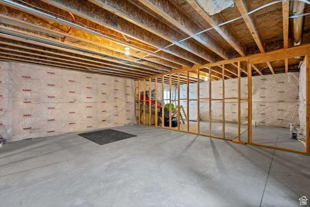 view of basement