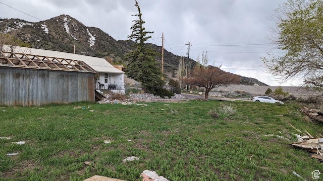 163 Eagle St, Eureka, UT 84628 - view of yard with a mountain view