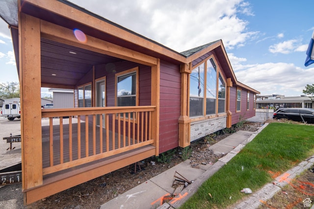 view of side of property