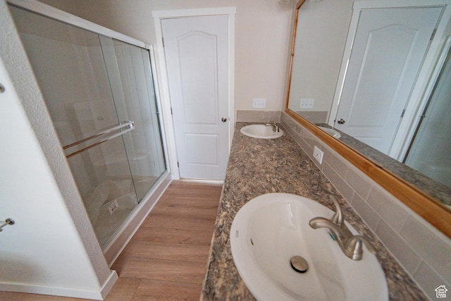 163 Eagle St, Eureka, UT 84628 - full bathroom featuring a sink, a shower stall, and double vanity