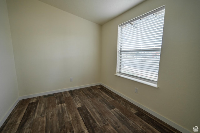 163 Eagle St, Eureka, UT 84628 - empty room featuring dark wood finished floors and baseboards