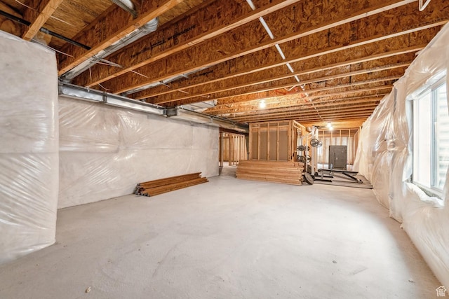 view of basement