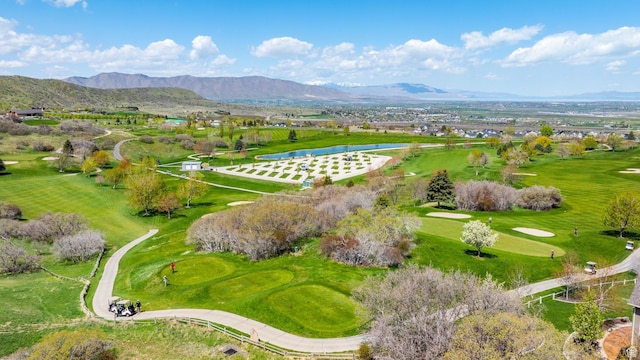 86 Elk Ridge Dr W, Elk Ridge, UT 84651 - bird's eye view of a water and mountain view and a golf club