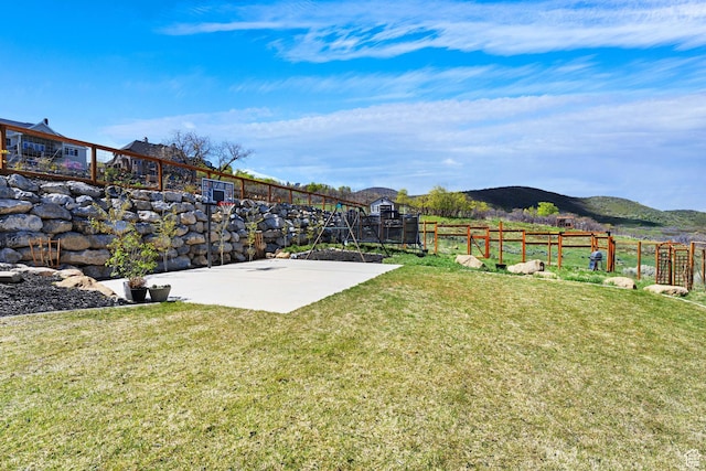 86 Elk Ridge Dr W, Elk Ridge, UT 84651 - view of yard with community basketball court and a mountain view