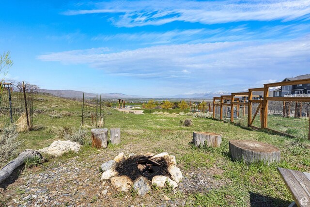 86 Elk Ridge Dr W, Elk Ridge, UT 84651 - view of yard featuring a mountain view