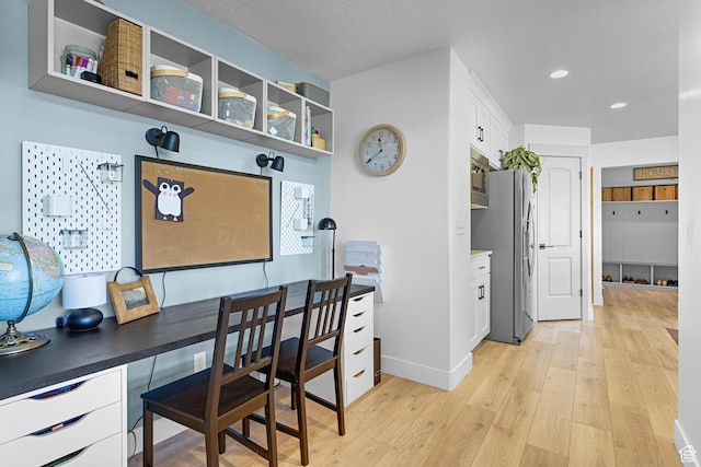 86 Elk Ridge Dr W, Elk Ridge, UT 84651 - office space with light wood finished floors, baseboards, and recessed lighting