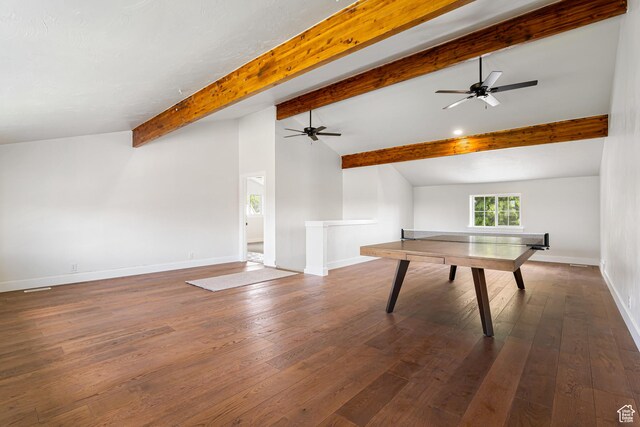 5186 W 9970 S, Payson, UT 84651 - playroom with baseboards, hardwood / wood-style flooring, and a ceiling fan