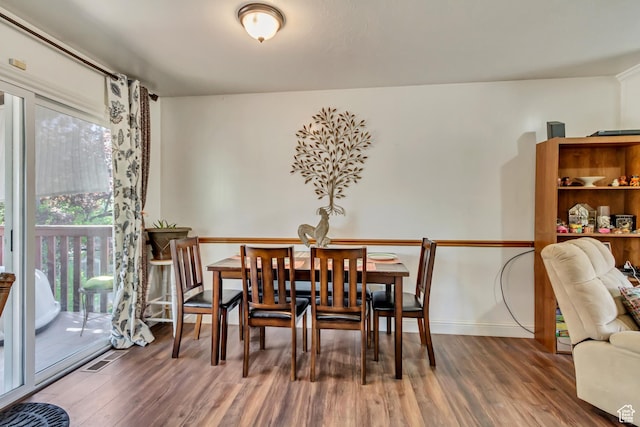 572 S Main St, Kaysville, UT 84037 - dining space with baseboards and wood finished floors