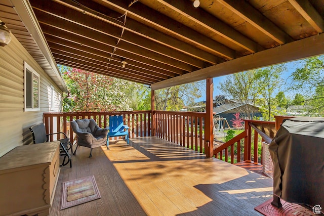 572 S Main St, Kaysville, UT 84037 - view of wooden deck
