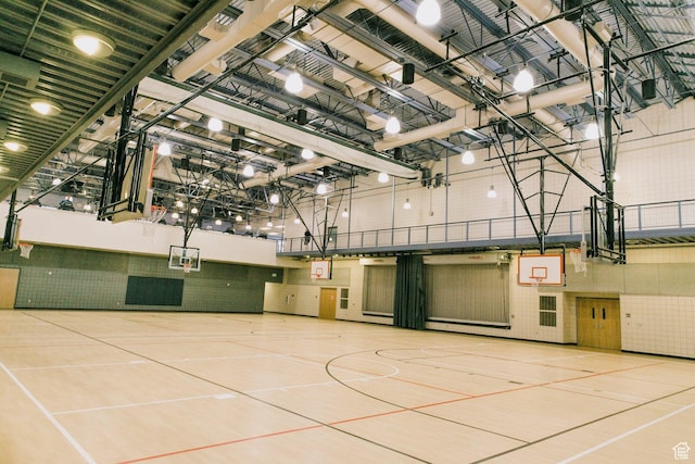 view of sport court with community basketball court