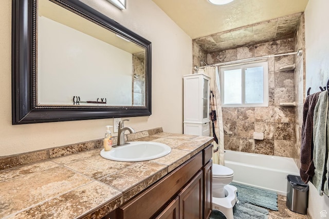 115 S 200 E, Cedar Fort, UT 84013 - full bath featuring shower / bath combo, toilet, and vanity