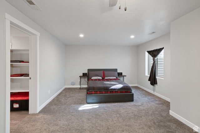 2414 N 4060 W, Lehi, UT 84043 - bedroom featuring recessed lighting, carpet, visible vents, and baseboards